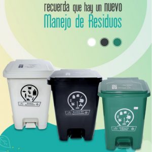 BASURERA PEDAL CUADRADA 35 LTR