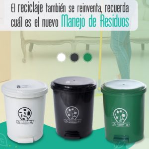 BASURERA PEDAL REDONDA 13 LTR
