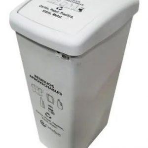 BASURERA TAPA VAIVEN 55 LTR BLANCO