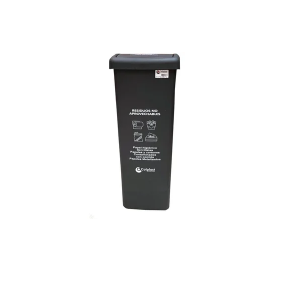 BASURERA TAPA VAIVEN 55 LTR NEGRO