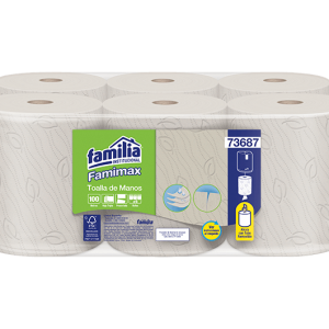 TOALLA EN ROLLO FAMILIA NATURAL x120 MTR x6 #73687 (2)